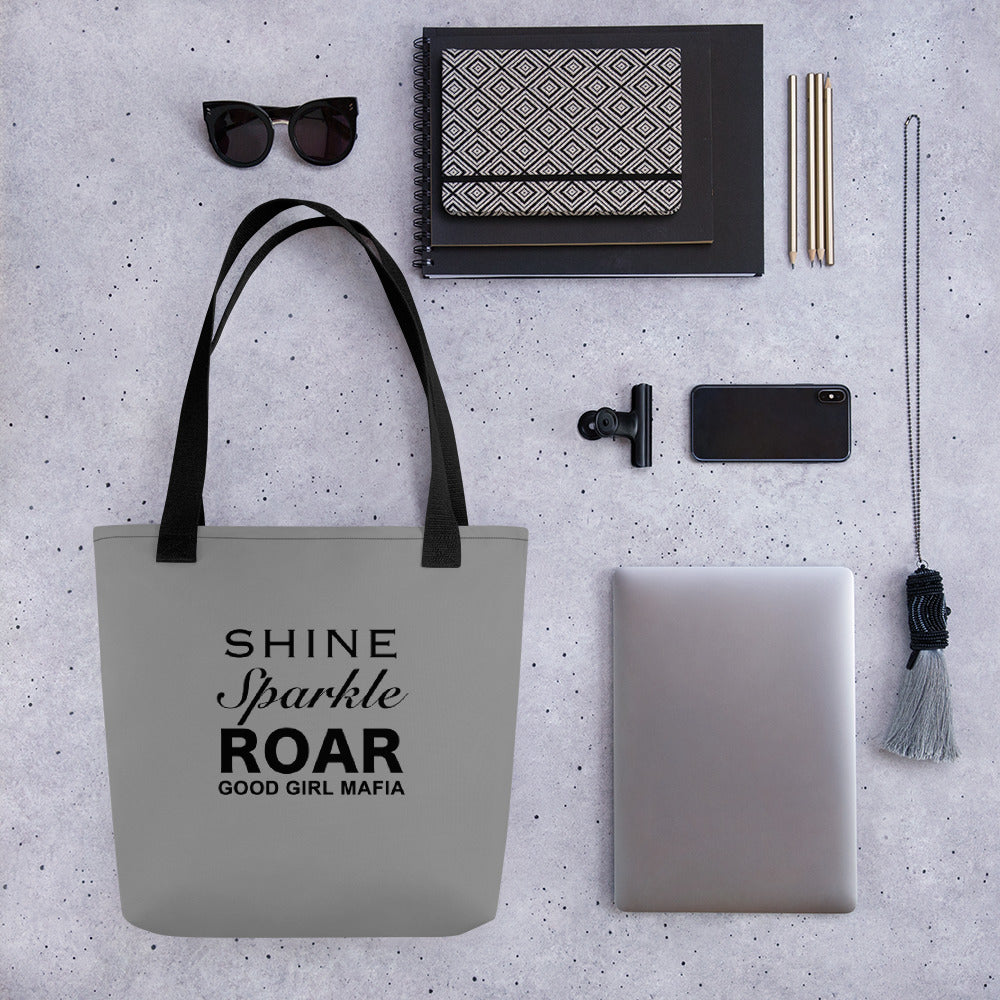 Shine, Sparkle & Roar Tote Bag