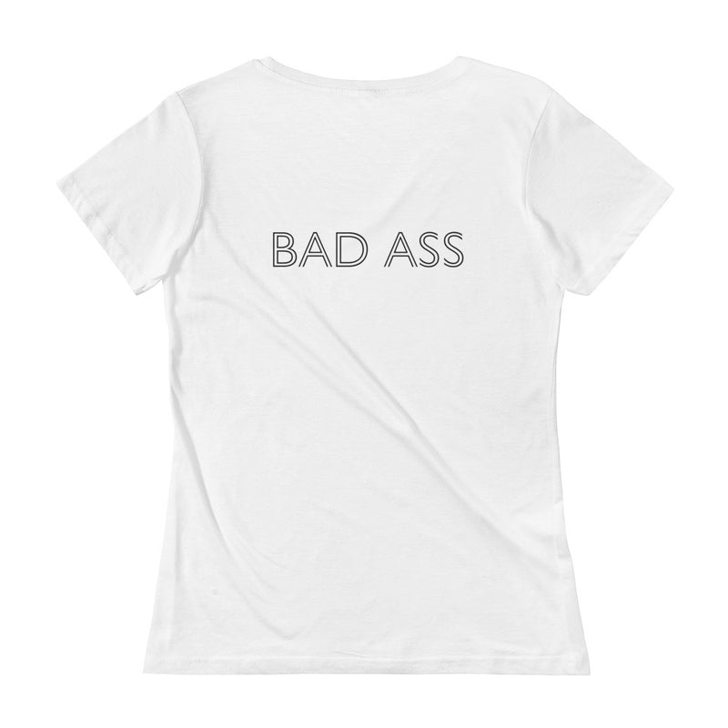 Good Girl/Bad Ass Ladies' Scoopneck T-Shirt